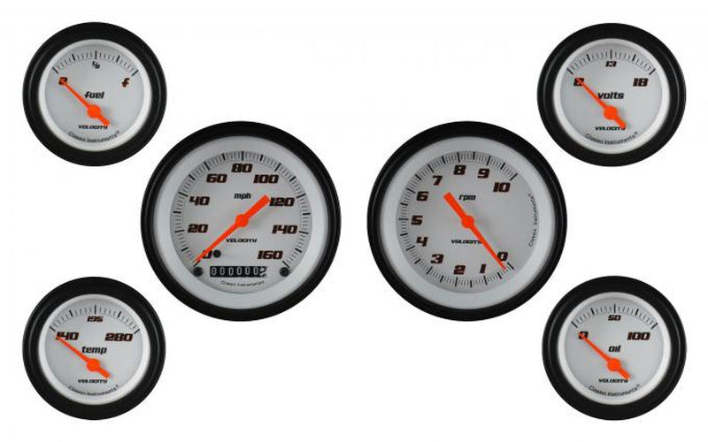 VELOCITY WHITE 6 GAUGE SET