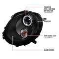 BLACK PROJECTOR HEADLIGHTS WITH LIG