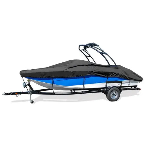HOT SHOT BOAT COVERVHBR W/TOWER I/O 23FT5FT24FT4FTX102FTBLACK