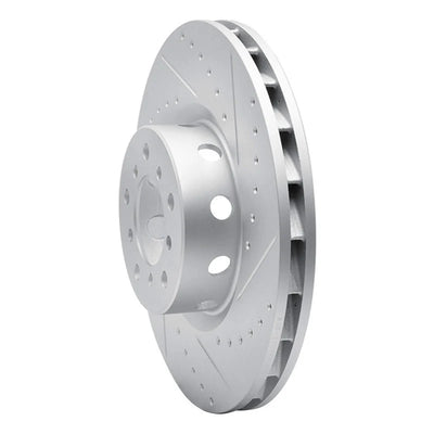 R1 00-03 BMW M5 Left Front Drilled & Slotted Geo-Carbon Rotor