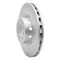 R1 00-03 BMW M5 Left Front Drilled & Slotted Geo-Carbon Rotor