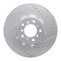 R1 00-03 BMW M5 Left Front Drilled & Slotted Geo-Carbon Rotor