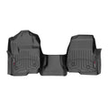 WeatherTech Black Front and Rear Floorliners - Over The Hump For Vinyl Floors Fits -20-19 F-250 F-350 F-450 F-550 4410321V-446973