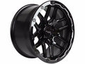VOLCANO 18X9.5 6X139.1 ET10 CB106.1 GLOSS BLACK MILLED EDGE