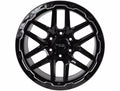 VOLCANO 18X9.5 6X139.1 ET10 CB106.1 GLOSS BLACK MILLED EDGE