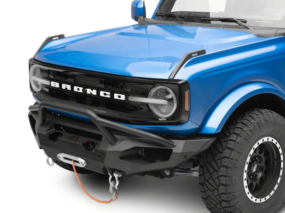 21-C BRONCO MATRIX FRONT BUMPER W PRE-RUNNER GUARD MATTE BLACK