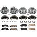 Power Stop 00-02 Ford Excursion Autospecialty Kit w/ Calipers - Front and Rear