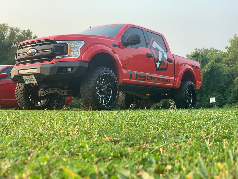 ~(97.8 lbs. 85X23X13)~ Ford Heavy-Duty Front LED Bumper (15-17 F-150)