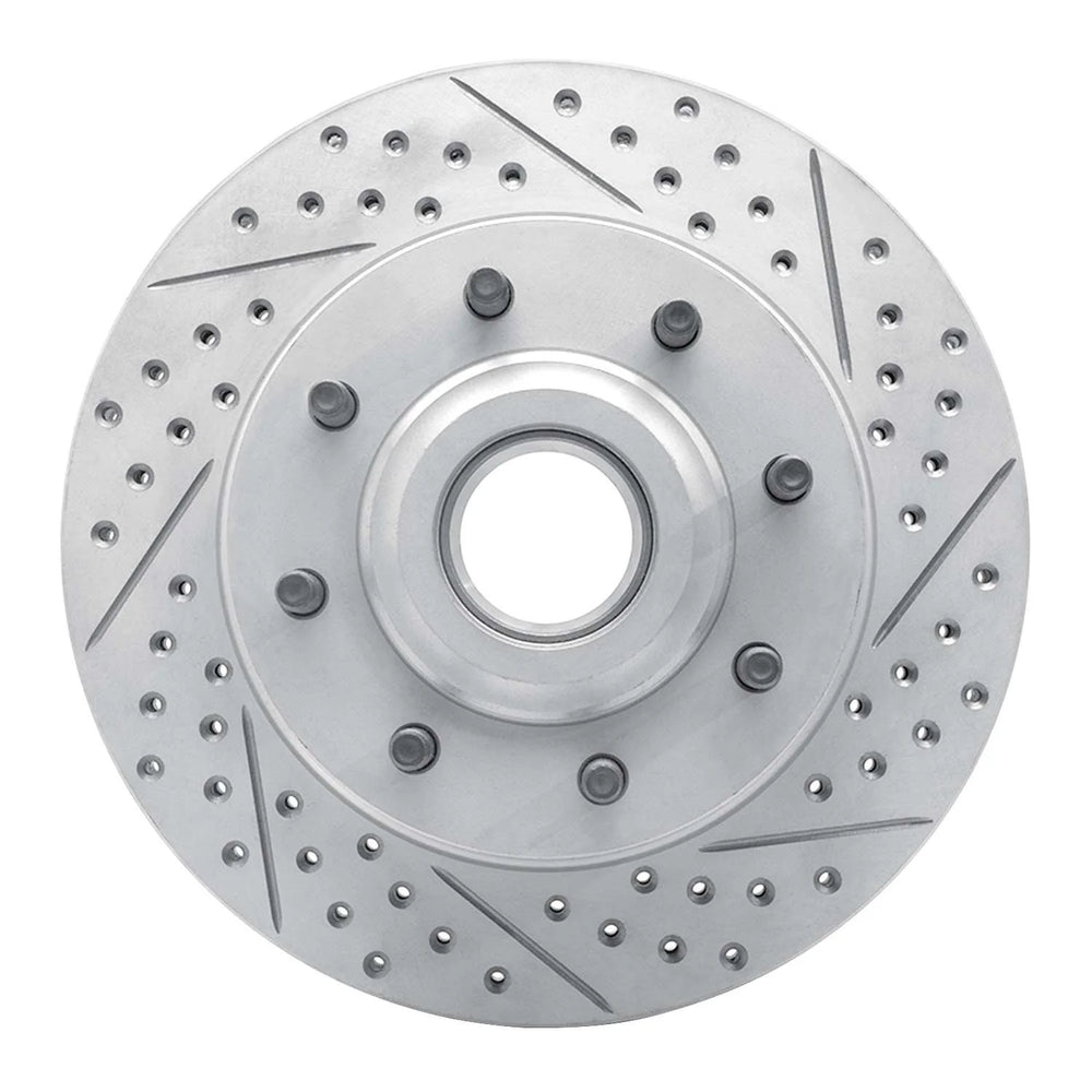 R1 06-12 Ford F-350 Super Duty 2WD Front Right Drilled & Slotted Geoperformance Rotor