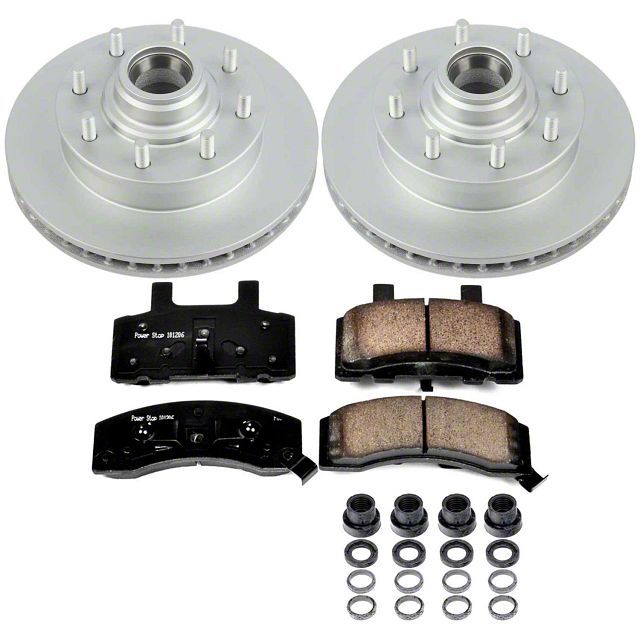 Power Stop 96-02 GMC Savana 3500 Front Z17 Coated Brake Kit