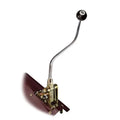 FLOOR MOUNT SHIFTER GM TH350 TRANS W/CHROME 23IN DBL BEND LEVER & 8BALL KNOB