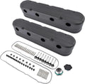 GM LS VALVE COVERS 2-PC FINNED ALUM