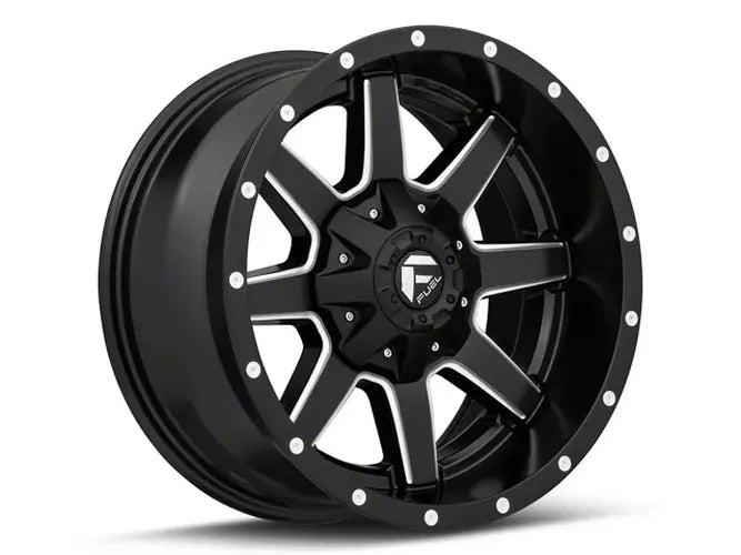 ~(46 lbs. 25X25X13)~ MAVERICK 22x10 6x135.00/6x139.70 MATTE BLACK MILLED (10 mm)