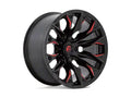 D823 20X10 8X6.5 G-BLK MILL C-RED -