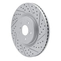 R1 08-25 Infiniti Q70L Front Right Drilled & Slotted Geoperformance Rotor