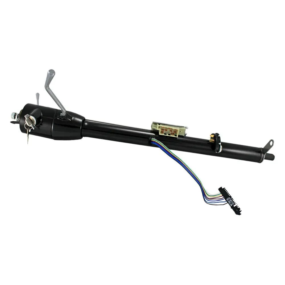 GM KEY COLUMN SHIFT COLUMN 2IN DIA BLACKPOWDERCOAT FINISH CUSTOM LENGTH COLUMN