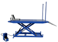 1500 LB HIGH RISE MOTORCYCLE LIFT BENCH W/ VISE SIDES BALANCE BAR PUMP