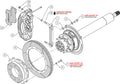 Wilwood TX6R Rear Kit 16.00in Clear Ano 1999-2010 GM Trk 2500 HD 4.84 Cntr