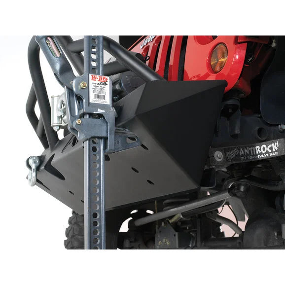0718 WRANGLER JK HARDCORE STUBBY WINCH BUMPER MATTE BLACK