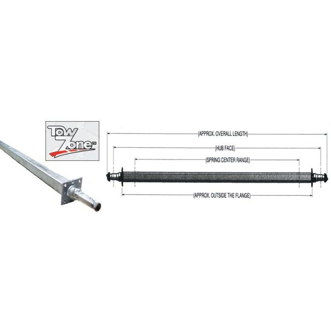 AXLE 3500LB 85.25 T N SC SQ