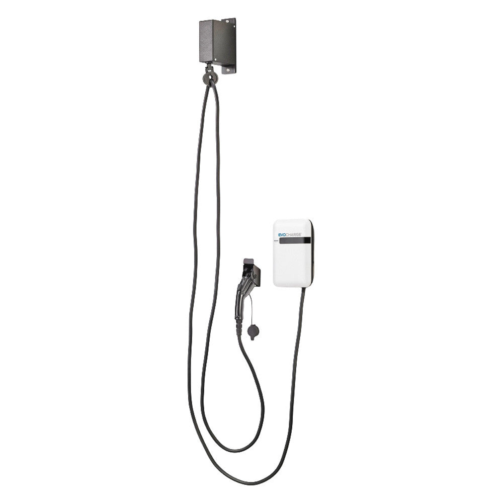 EvoCharge iEVSE + No Cable Mgmt - Single Port Pedestal w/ 18ft Cable Open Network