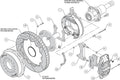 Wilwood AERO4 Rear P-Brake Kit 14.00in Chevy 12 Bolt-Spec 3.15in Bearing