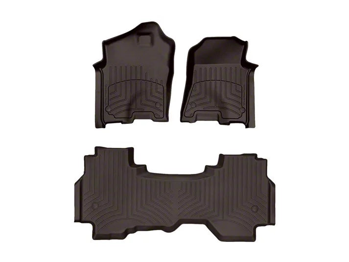 WeatherTech Cocoa Front Rear FloorLiner HP Fits -20-24 Dodge RAM 471428-1-4IM