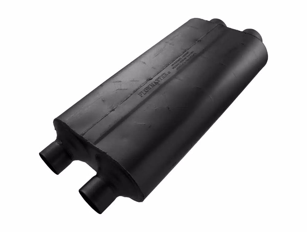 50 Series Big Block Chambered Muffler 50 Big Block 3.00 Dual In 2.50 Dual Out Mild Sound Flowmaster