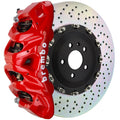 Brembo 19+ Model X (Excl Plaid) Fr GT BBK 6Pis Cast 380x34 2pc Rotor Drilled-Yellow