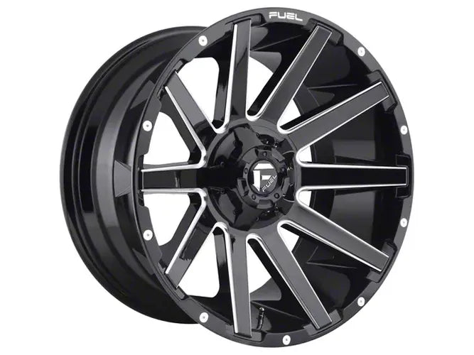 ~(43 lbs. 23X23X12)~ CONTRA 20x9 8x180.00 GLOSS BLACK MILLED (1 mm)