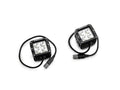 ~(39 lbs. 56X22X10)~ A Pillar Roof Level LED Light Bar Mount Kit Includes 52IN Straight Double Row LED Light Bar and (2) 3IN Cube LED Lights No Cut No Drill Installation Black Powder Coated Includes Universal Wiring Harness