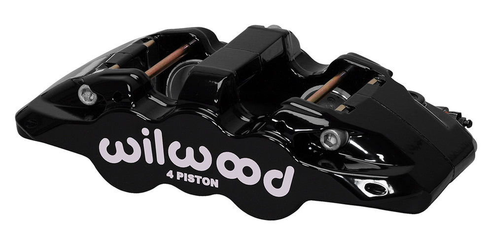 Wilwood Caliper-Aero4-R/H - Black 1.62/1.38in Pistons 1.25in Disc