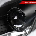 PROJECTOR HEADLIGHTS MATTE BLACK HOUSING CLEAR LENS - FIT OE HID MODELS ONLY - SWITCHBACK LED LIGHT BAR LED SEQUENTIAL SIGNAL BREATHING LIGHT EFFECT D2R LOW (NOT INCLUDED)