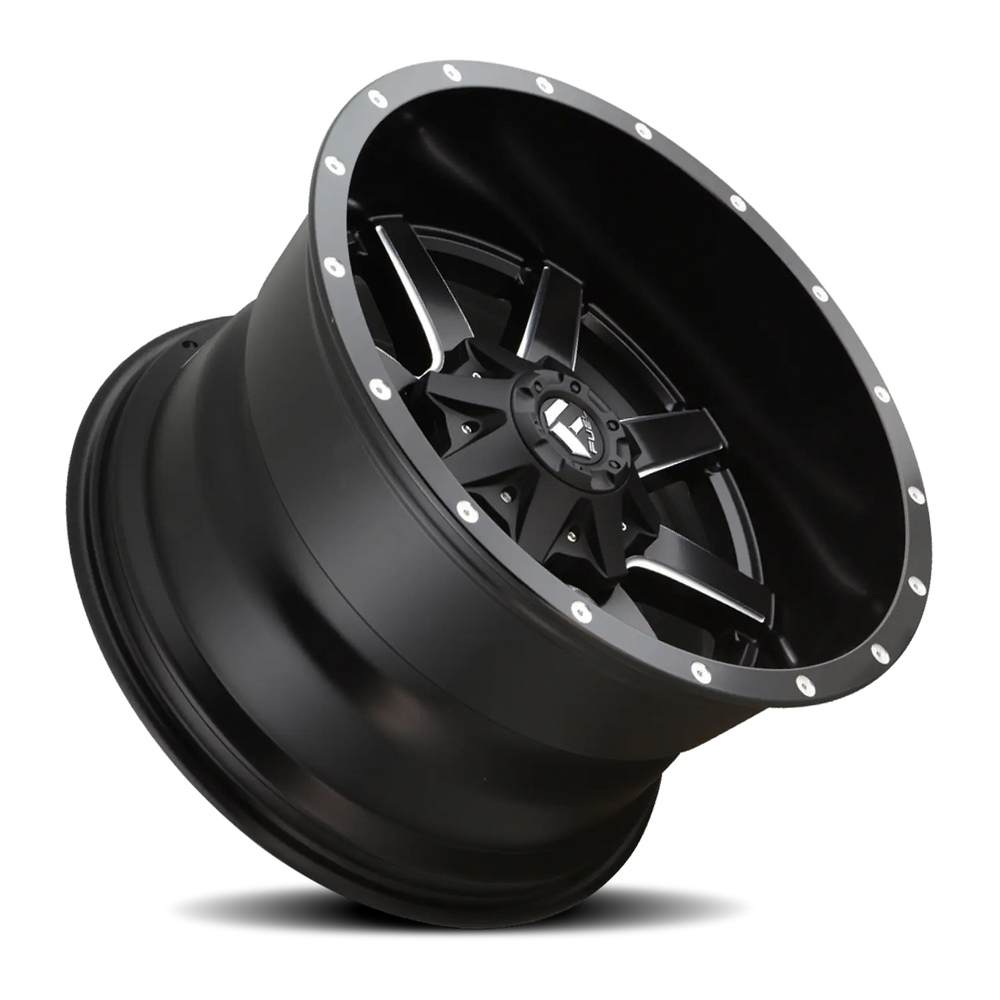 ~(56 lbs. 25X25X13)~ MAVERICK 22x10 8x165.10 MATTE BLACK MILLED (-24 mm)