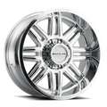 Aluminum Wheels 20x9 Split 948C Chrome 0 Offset 5 on 127 Bolt Pattern 78.1 Bore Raceline