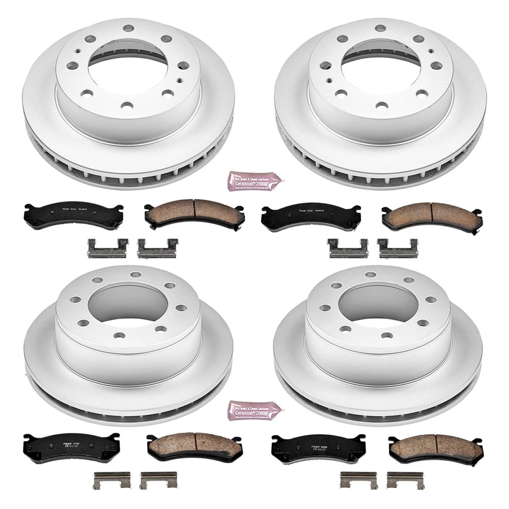 Power Stop 02-06 Chevrolet Avalanche 2500 Front & Rear Z17 Evolution Geomet Coated Brake Kit