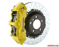 Brembo 17-21 Civic Type-R Front GT BBK 6 Piston Cast 380x32 2pc Rotor Slotted Type-3- Yellow