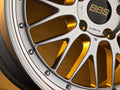 BBS LM 20x9.5 5x112 ET8 Gold Wheel 67mm PFS/Clip Required