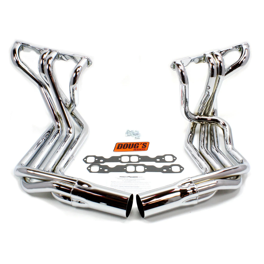 SBC Side Mount Headers - Chrome - 63-82 Vette