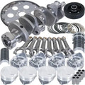 Eagle Chevy 454 1Pc 4.250in Crank 6.385in I-Beam Rods 17cc Dome 4.350in Pistons Balanced Assembly