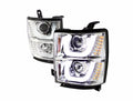 CHROME PROJECTOR HEADLIGHTS WITH LE