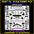 Rock Krawler 07-18 Jeep Wrangler JK 2DR 3.5in X Factor X2 Pro Long Arm w/ 6in Rear Stretch