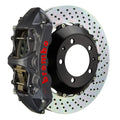 Brembo 22+ WRX Front GTS BBK 6 Piston Cast 350x34 2pc Rotor Slotted TY3L - Black HA