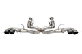Corsa 2020-2025 Chevrolet Corvette C8 RWD 3in Track Cat-Back Delete Exhaust w/4.5in CF Polished Tips