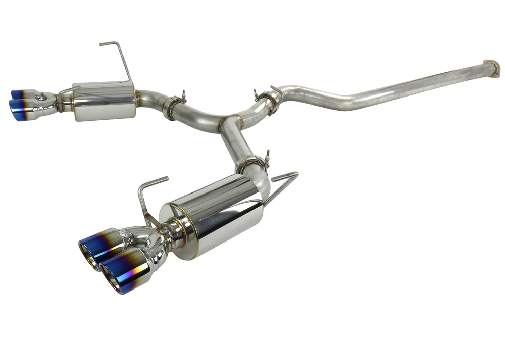 ETS Quiet Cat Back Exhaust System Titanium Tip Subaru WRX/STI 2015