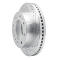 R1 94-97 Dodge B200 / B200 Van / B250 Front Right Slotted Black Brake Rotor