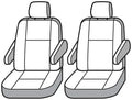 1120 GRAND CARAVAN POLYCOTTON SEATSAVER CUSTOM SECOND ROW SEAT COVERS TAUPE