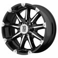 KMC XD SERIES XD779 BADLANDS GLOSS BLK MACH 20x9 6X135 bp 4.53 b/s 12 offset