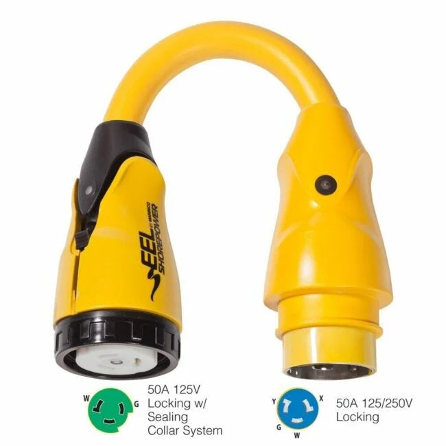 EEL PIGTAIL ADAPTER, 50A 125/250V M