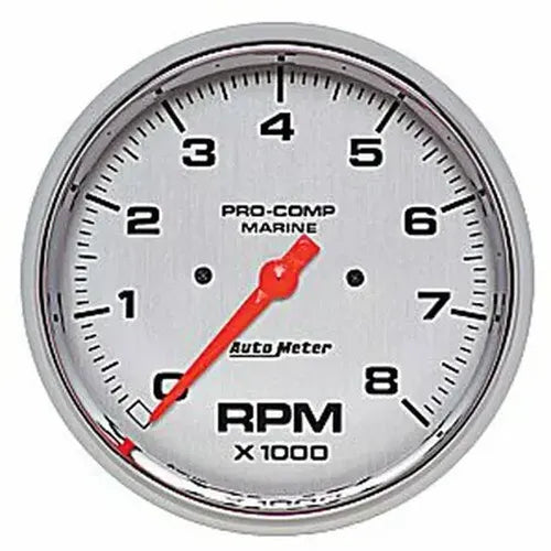 GAUGE TACHOMETER 5IN 8K RPM MARINE CHROME